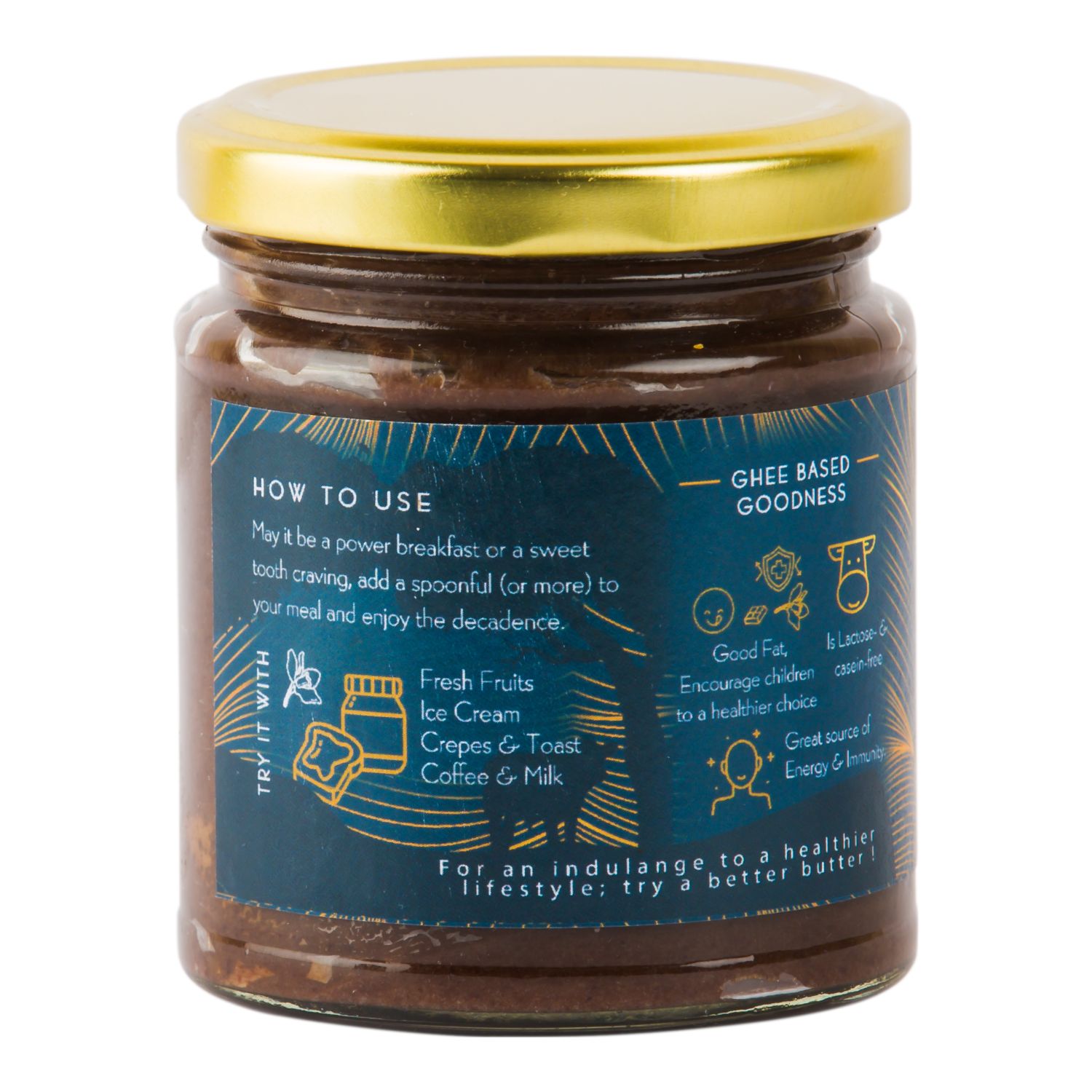 Artisanal Chocolate Ghee Spread With Madagascar Vanilla | 200 g | Praakritik